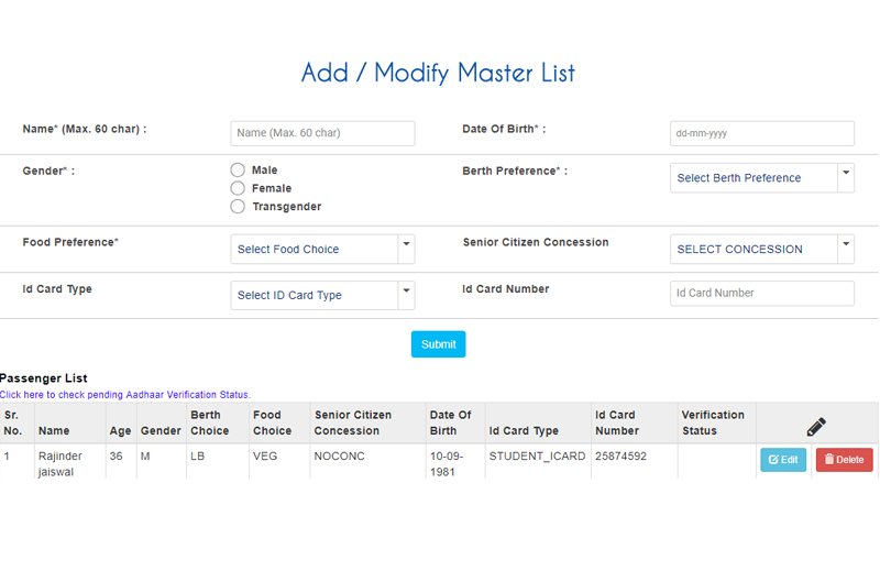 How to book tatkal ticket online