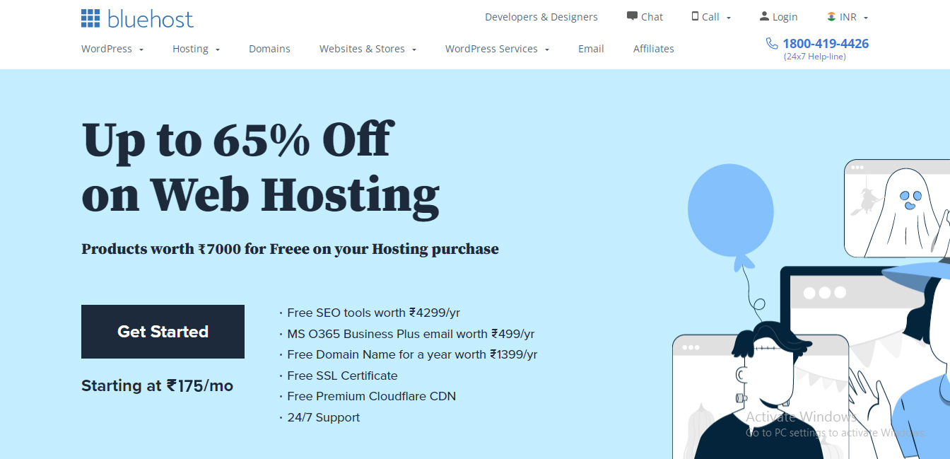 buy bluehost India best web hosting