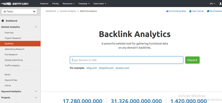 semrush backlink analytics review 2021