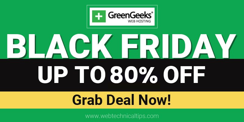 GreenGeeks Black Friday deals 2022