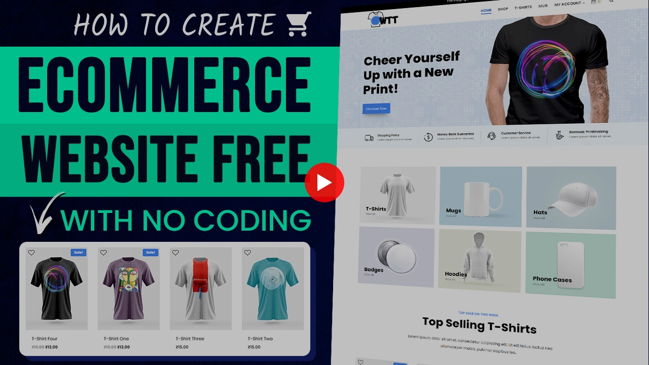 How to Create a FREE eCommerce Website with WordPress, WooCommerce ONLINE STORE Tutorial 2023